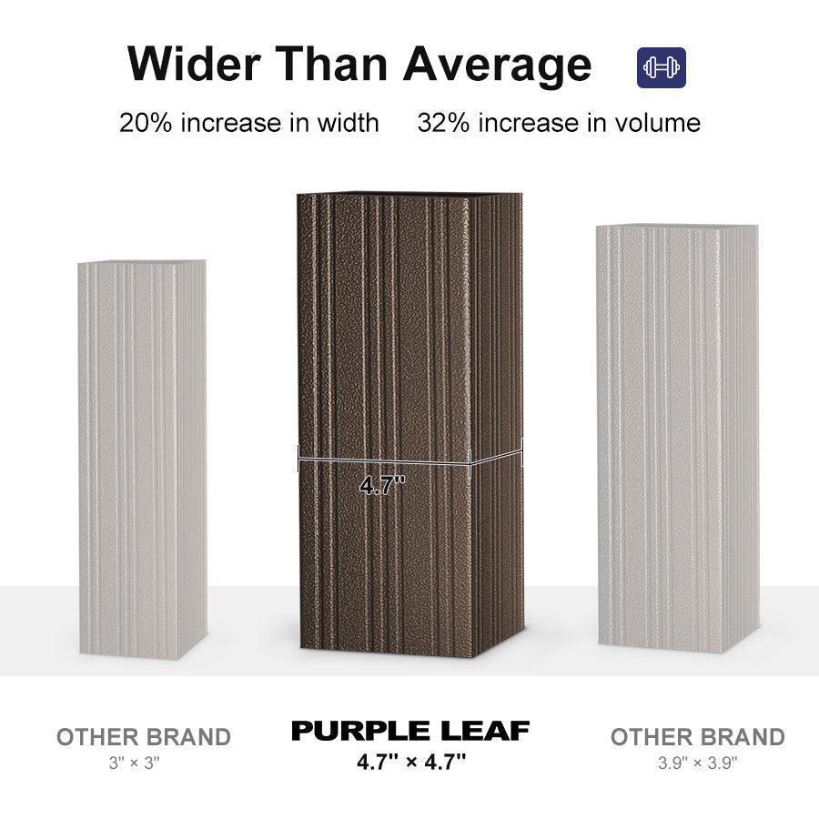 PURPLE LEAF Outdoor Hardtop Gazebo for Patio Bronze Aluminum Frame Pavilion with Navy-Blue Curtain - Image 116