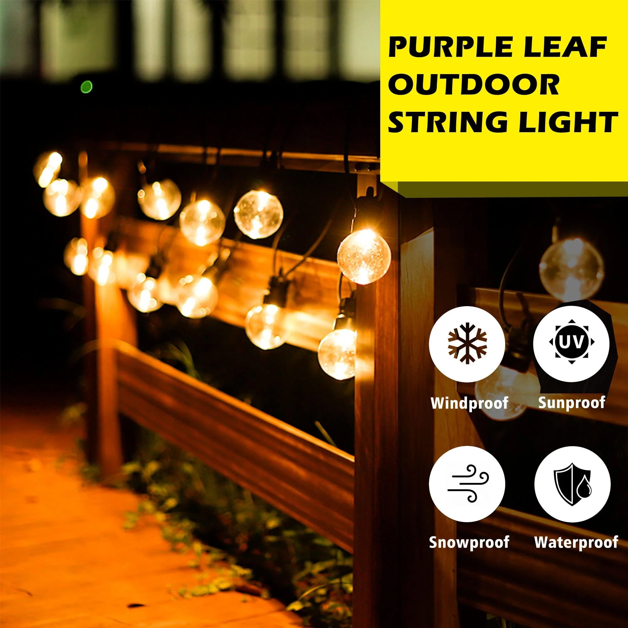 PURPLE LEAF Outdoor Hardtop Gazebo for Patio Bronze Aluminum Frame Pavilion with Navy-Blue Curtain and String Lights-milky - Image 13