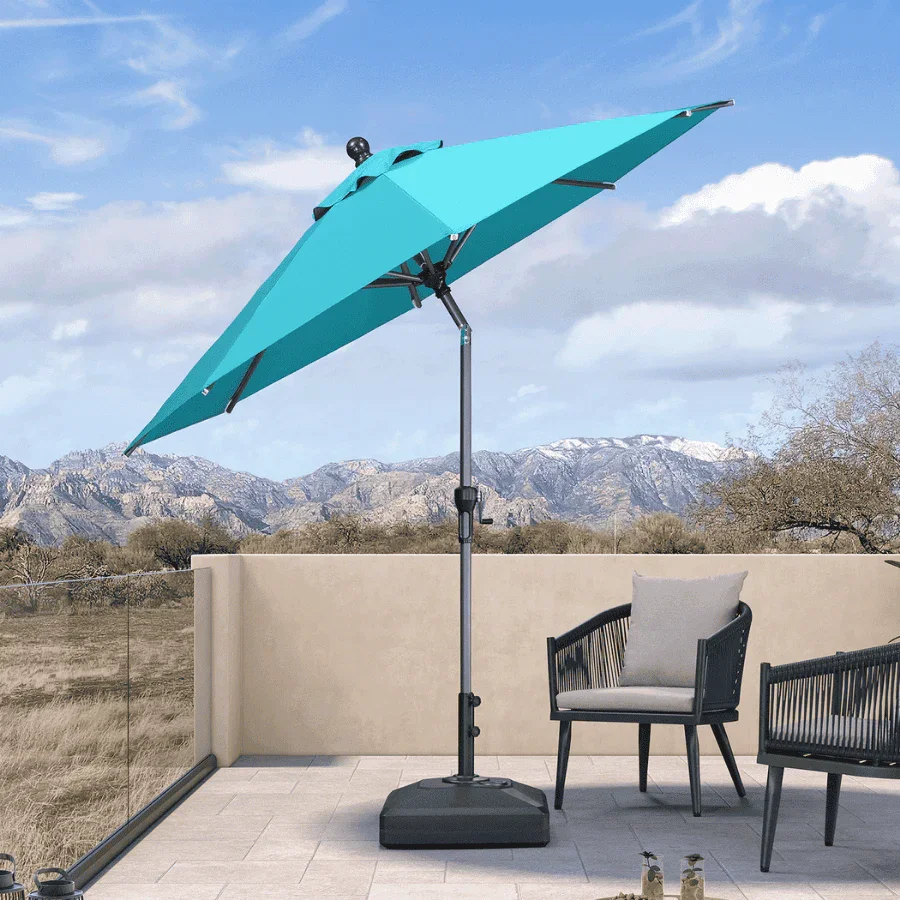 PURPLE LEAF Porch Table Umbrella with Crank and Tilt, Market Patio Umbrella - Image 21