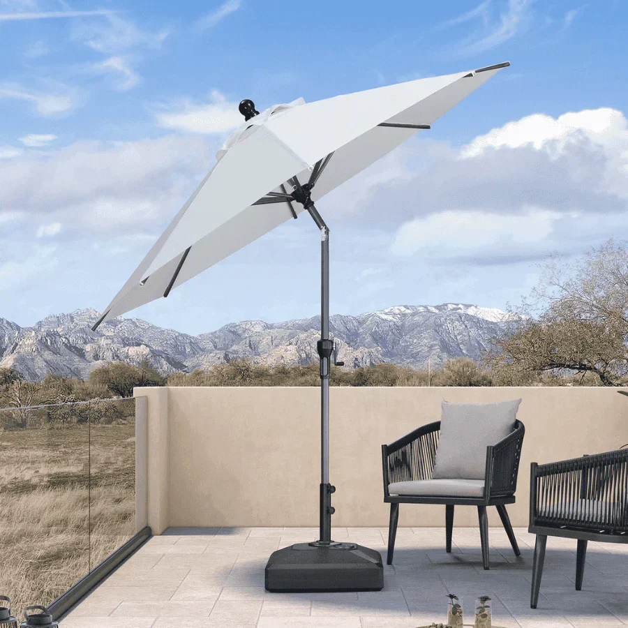 PURPLE LEAF Porch Table Umbrella with Crank and Tilt, Market Patio Umbrella - Image 24