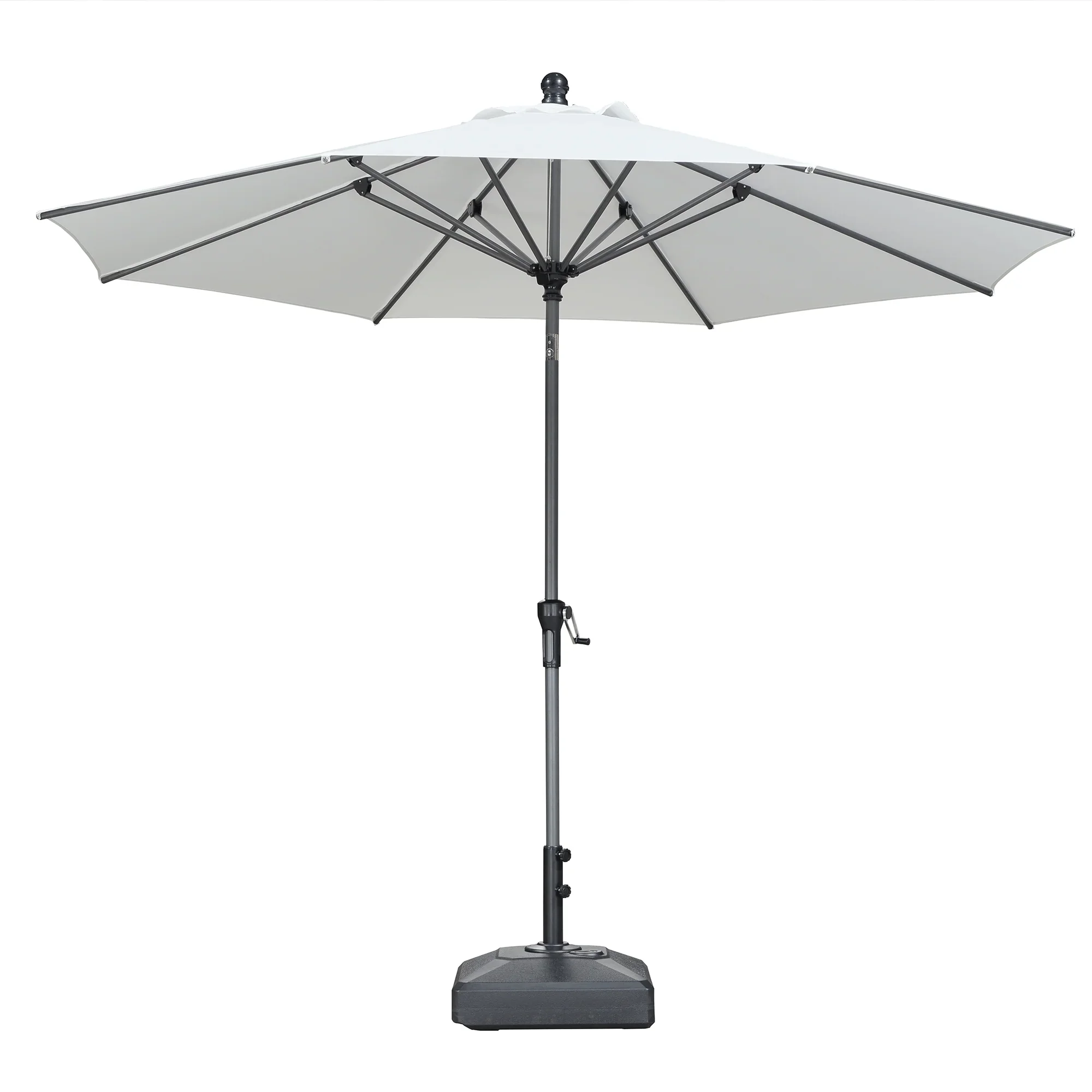 PURPLE LEAF Porch Table Umbrella with Crank and Tilt, Market Patio Umbrella - Image 46