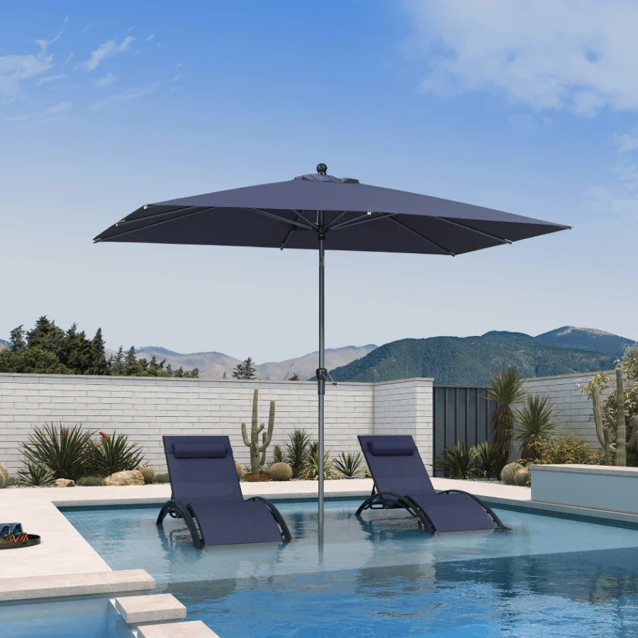 PURPLE LEAF Porch Table Umbrella with Crank and Tilt, Market Patio Umbrella - Image 51