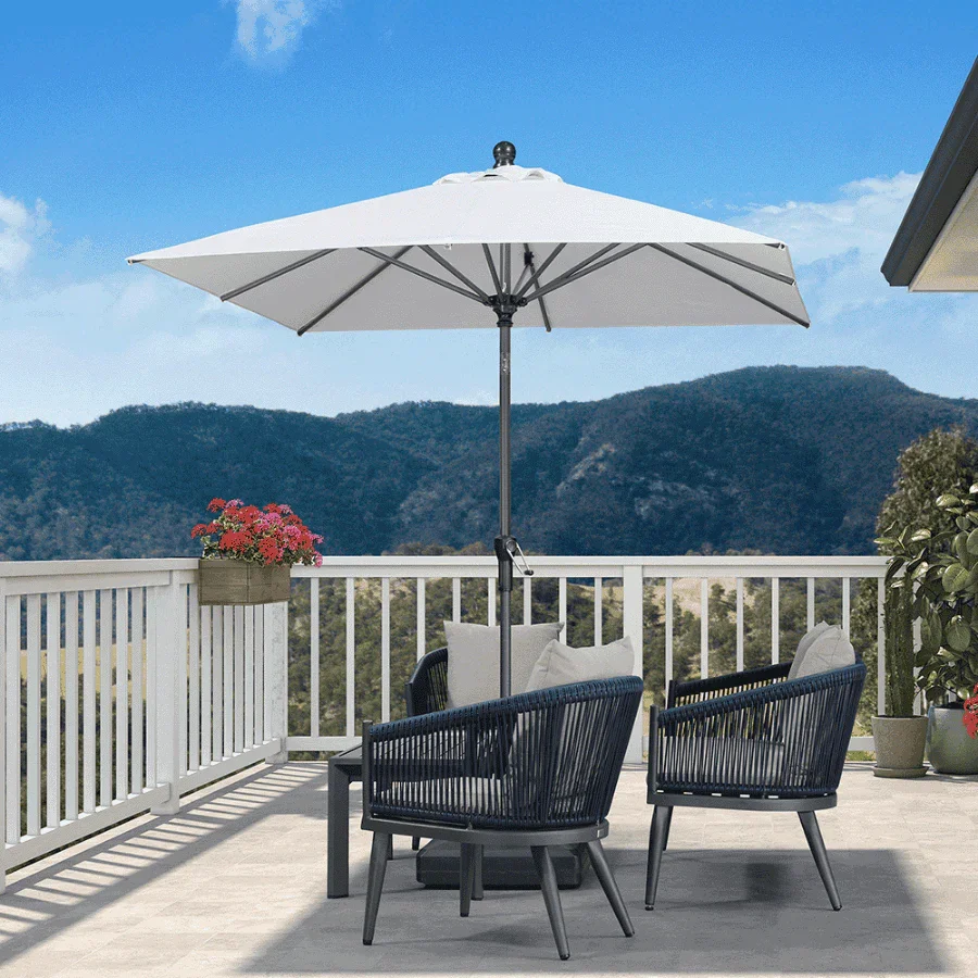 PURPLE LEAF Porch Table Umbrella with Crank and Tilt, Market Patio Umbrella - Image 65