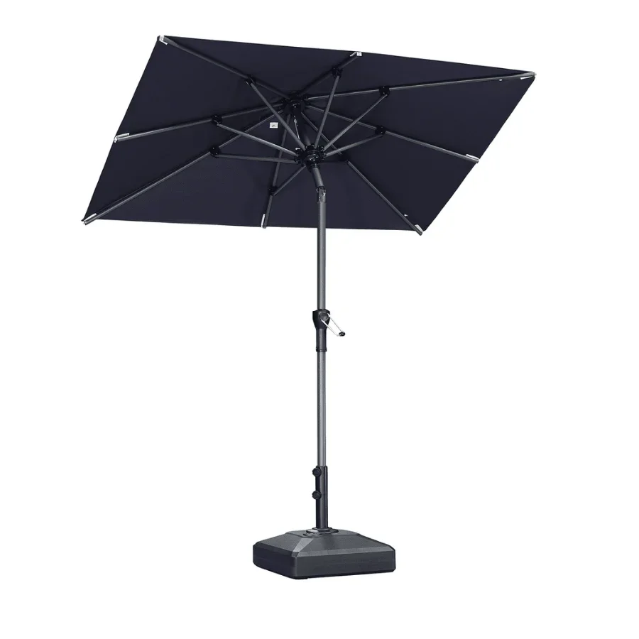 PURPLE LEAF Porch Table Umbrella with Crank and Tilt, Market Patio Umbrella - Image 77