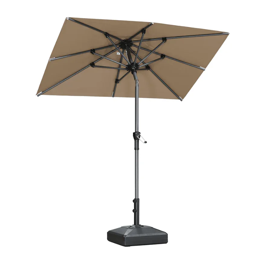 PURPLE LEAF Porch Table Umbrella with Crank and Tilt, Market Patio Umbrella - Image 87