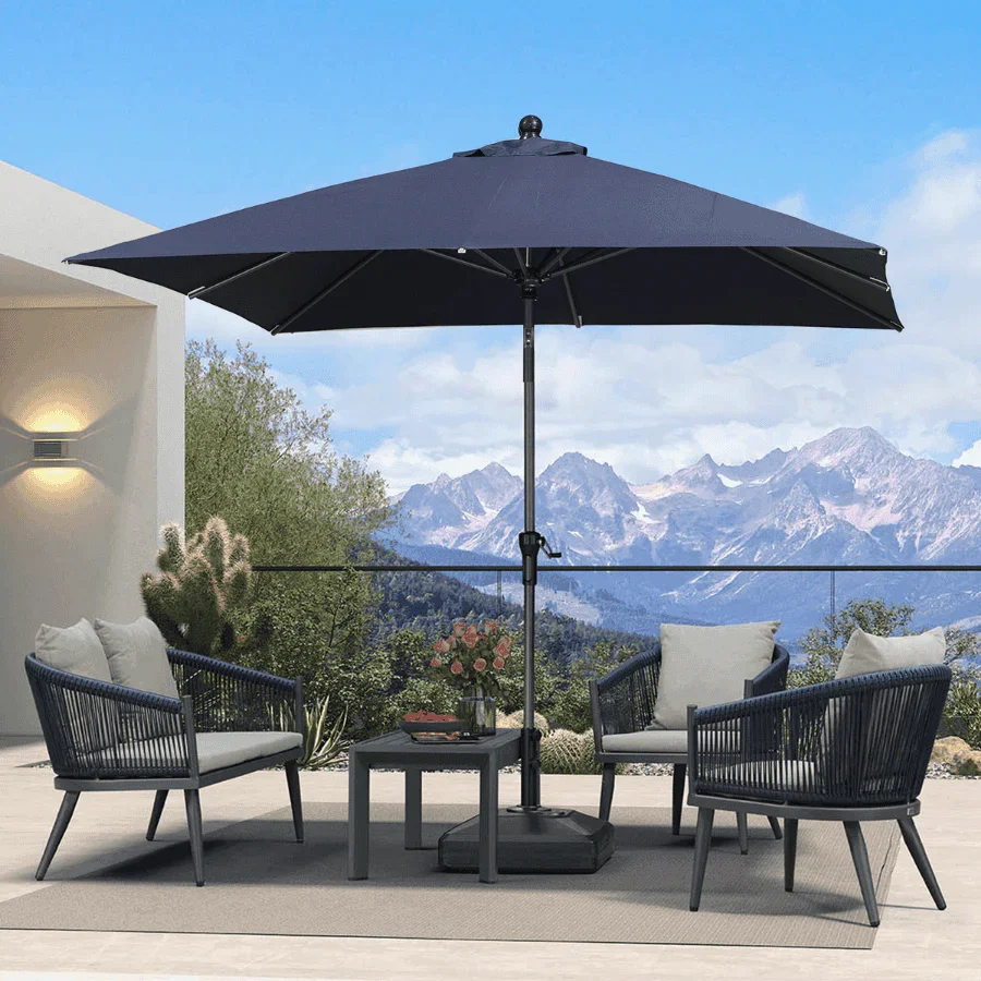 PURPLE LEAF Porch Table Umbrella with Crank and Tilt, Market Patio Umbrella - Image 98