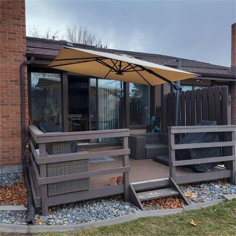 PURPLE LEAF Best Value Cantilever Patio Umbrella with Left-Right Tilt and 360° Swivel - Image 182