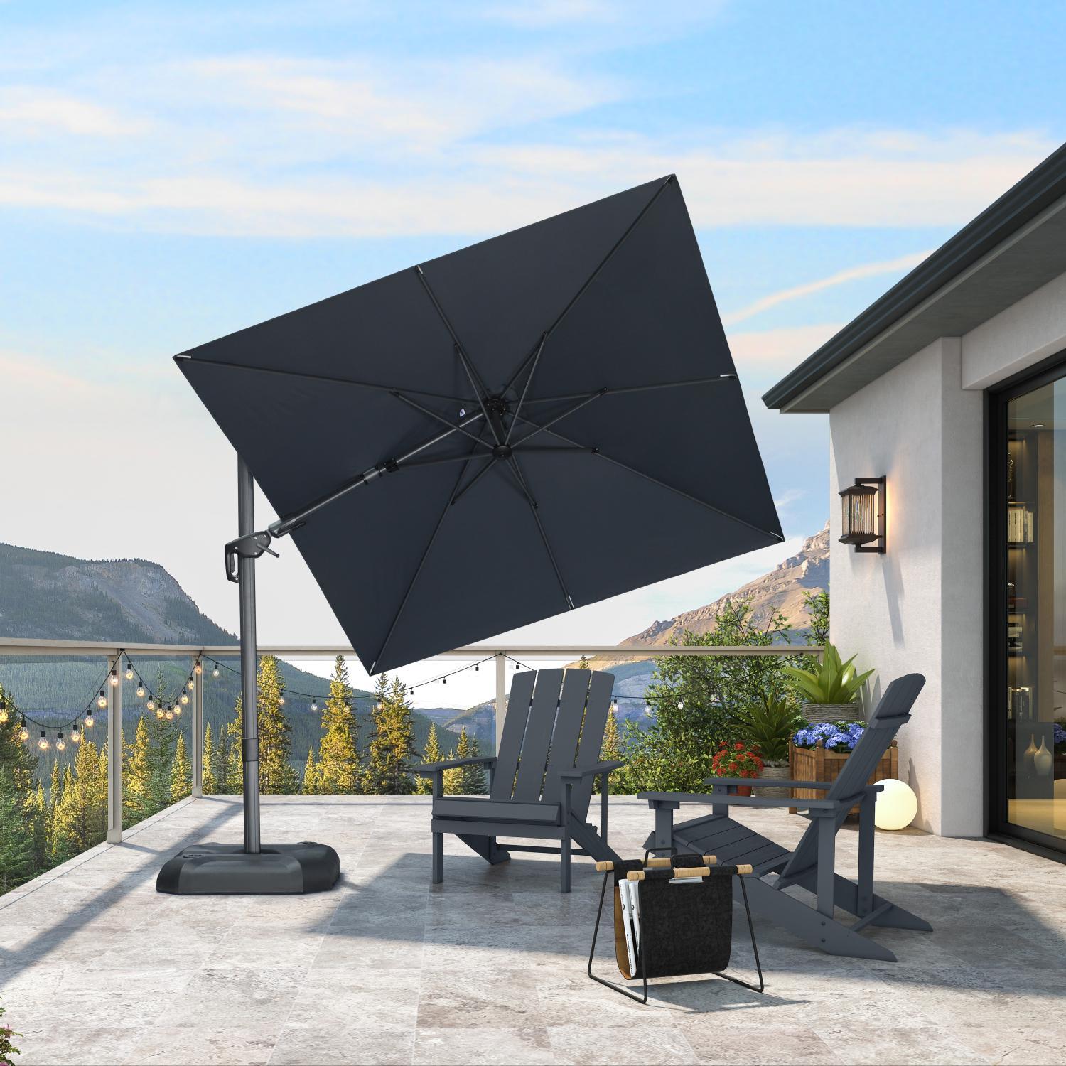 PURPLE LEAF Best Value Cantilever Patio Umbrella with Left-Right Tilt and 360° Swivel - Image 193
