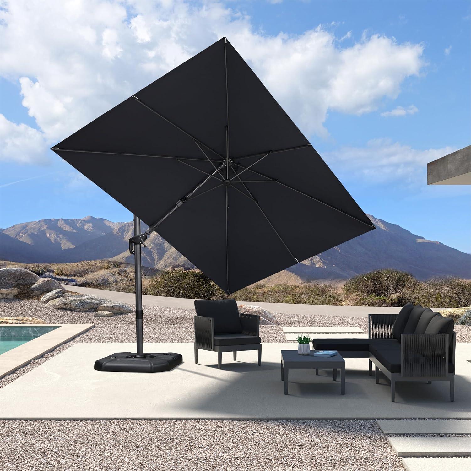 PURPLE LEAF Best Value Cantilever Patio Umbrella with Left-Right Tilt and 360° Swivel - Image 214
