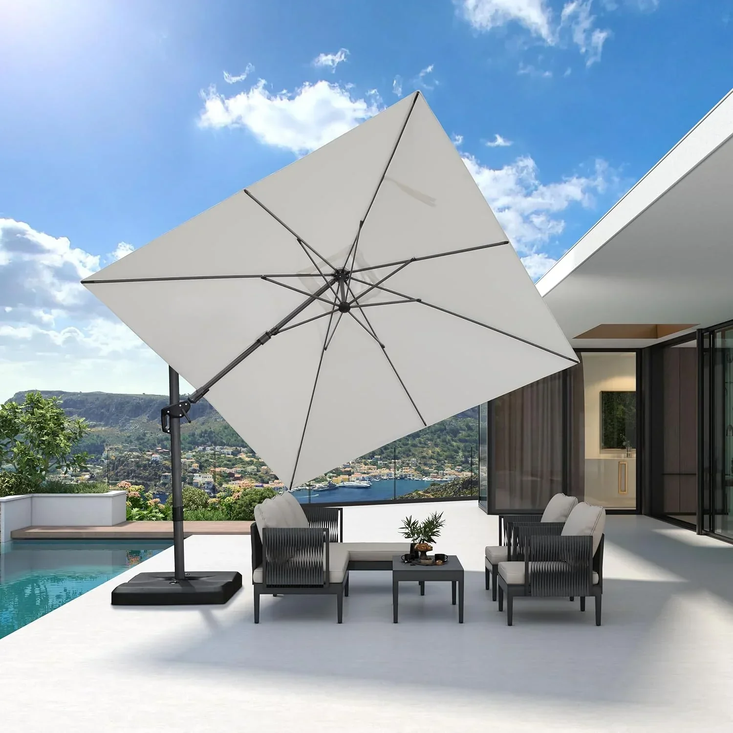 PURPLE LEAF Best Value Cantilever Patio Umbrella with Left-Right Tilt and 360° Swivel - Image 217