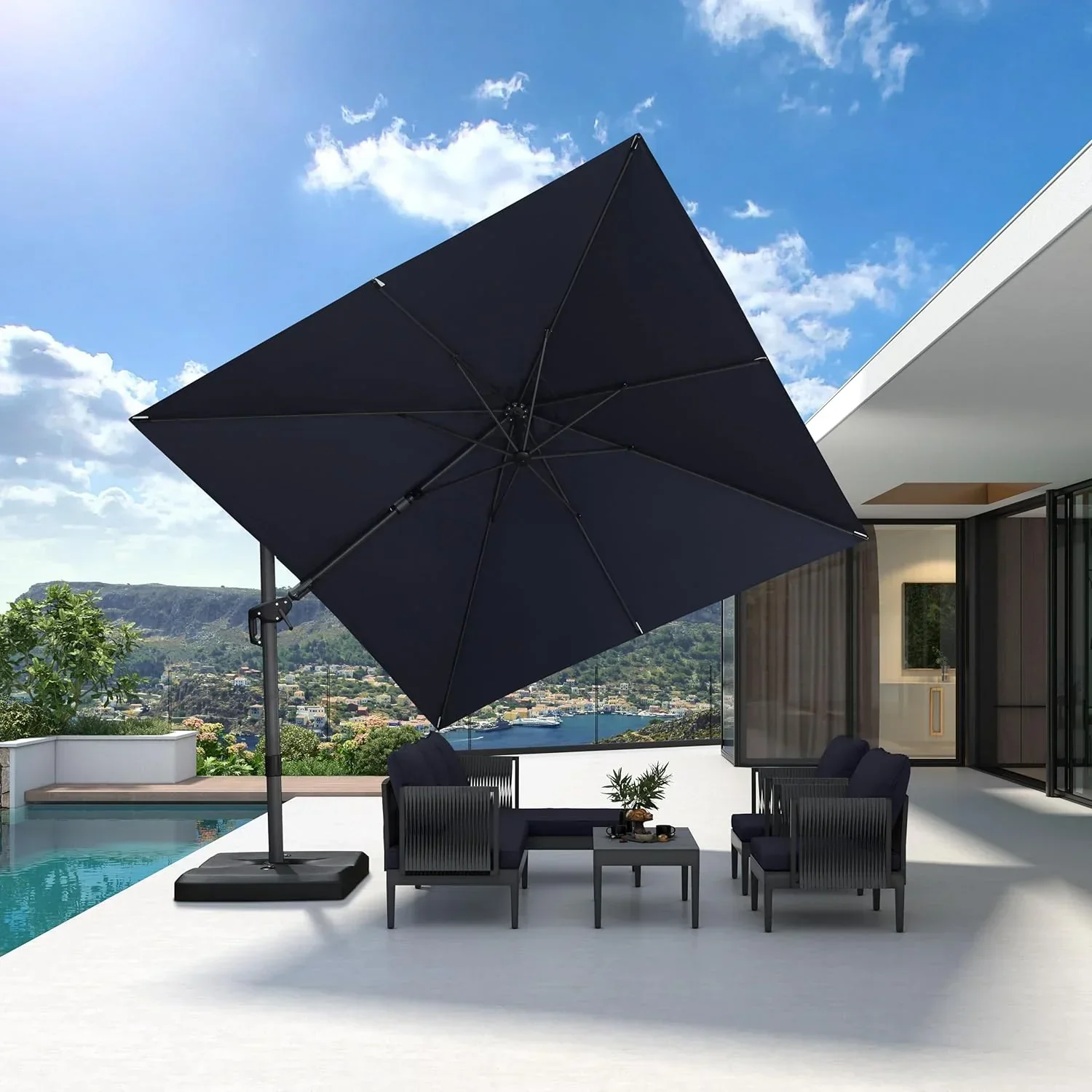 PURPLE LEAF Best Value Cantilever Patio Umbrella with Left-Right Tilt and 360° Swivel - Image 223