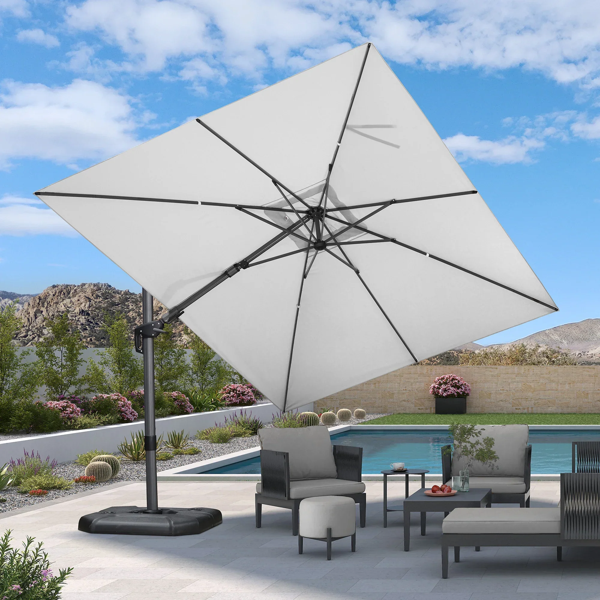 PURPLE LEAF Best Value Cantilever Patio Umbrella with Left-Right Tilt and 360° Swivel - Image 228