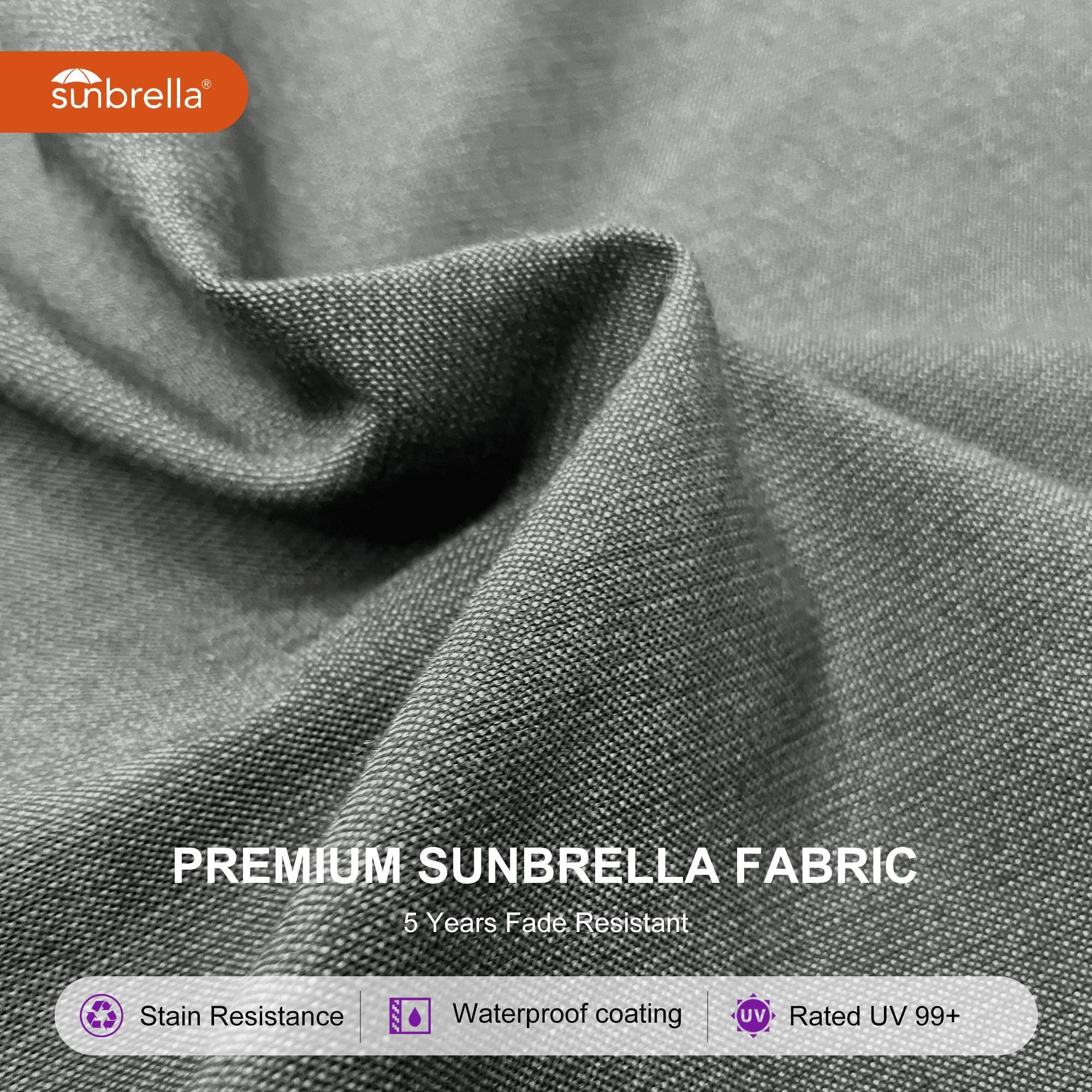 PURPLE LEAF SUNBRELLA Cantilever Umbrella Deluxe Wood Pattern Patio Umbrella - Image 93