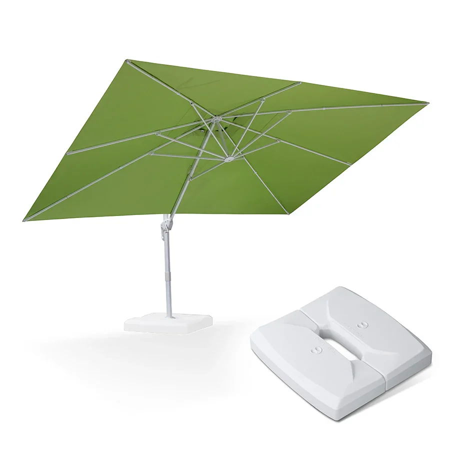 PURPLE LEAF Outdoor Patio Umbrella with Base, Best White Cantilever Umbrellas - Image 78